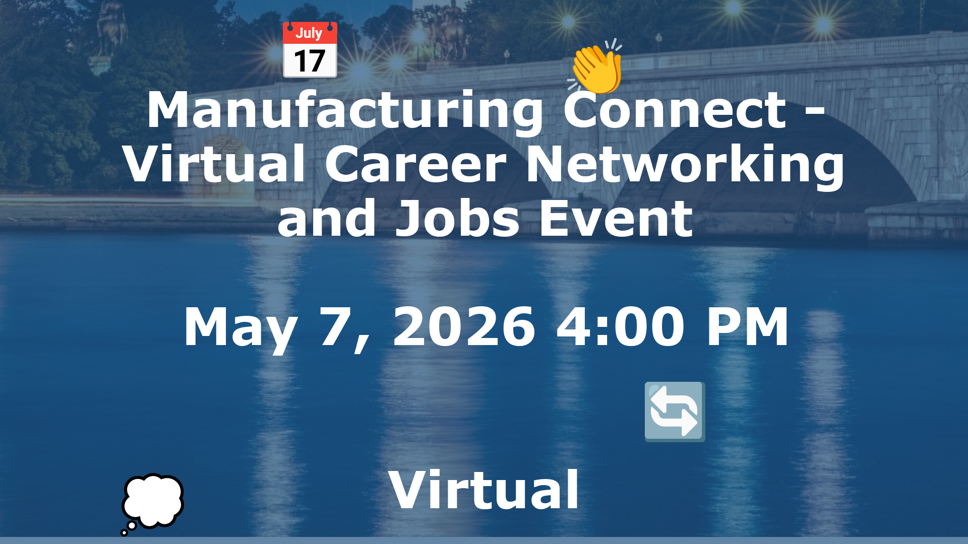 Manufacturing Connect - Virtual Career Networking and Jobs Event event image